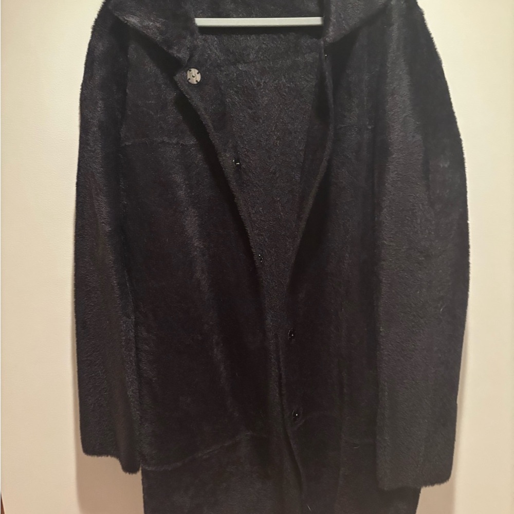 Cyrus Black faux fur jacket